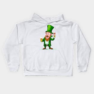 St Patrick's Day Leprechaun Kids Hoodie